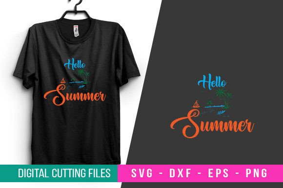 Reviewing Hello Summer T-shirt Design SVG for Stitchers