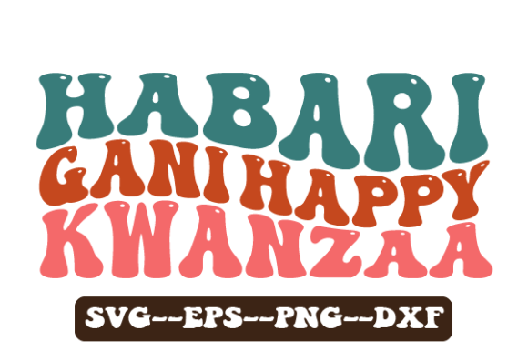 Reviewing the Habari Gani Kwanzaa Retro Wavy SVG