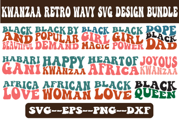 Reviewing the Kwanzaa Retro Wavy SVG Bundle