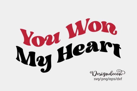 Reviewing You Won My Heart Retro Wavy Groovy SVG